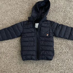 Mayoral boys puffer jacket navy blue size 8